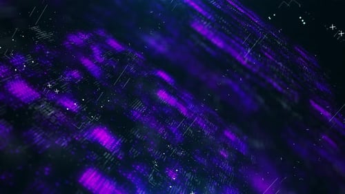 Futuristic Digital Grid Data Flow Background Loop