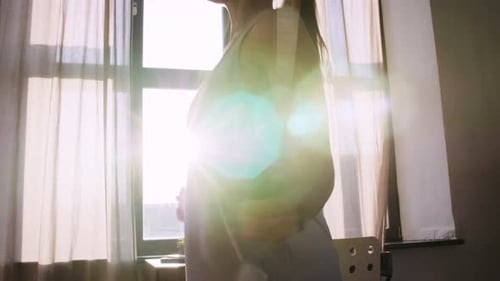 Young Woman Skipping Rope for Indoor Exercise