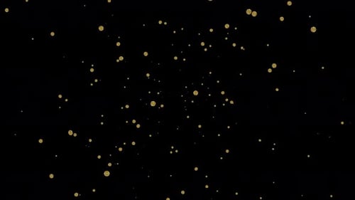 Elegant Golden Particles Overlay for Festive Celebrations