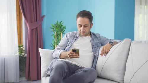 The man who can't use the app on the phone.