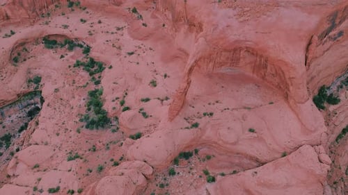 Luftaufnahme von Canyons und Felsformationen, Vereinigte Staaten.