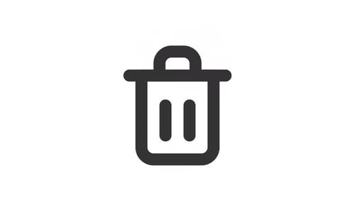 Animated Trash Can Line Ui Icon