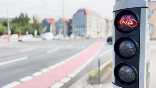 Semáforos para bicicletas na Alemanha Semáforo verde