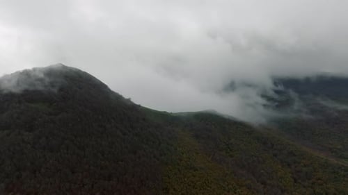Mountain Landscape with Encroaching Fog