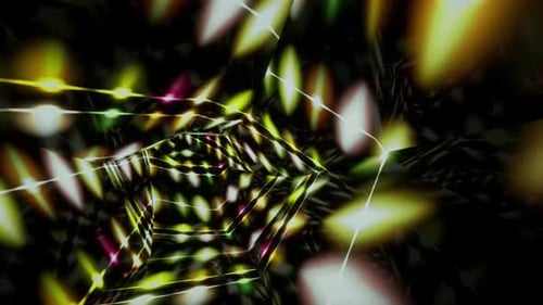 Renderización digital de fondo abstracto de túnel con purpurina