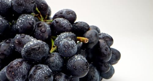 Frische Trauben ganz aus nächster Nähe