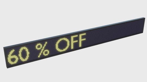 Scrolling LED Display Text for Promotions