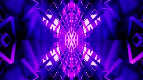 Vj Loop Purple Space Amazing Sci Fi Glass Kaleidoscope Background