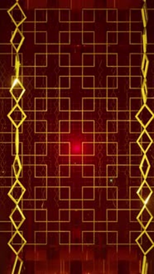 Futuristic Neon Grid Lines Loop Background