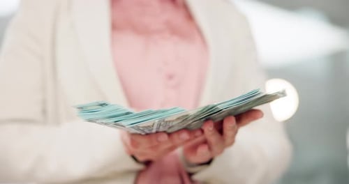 Counting Stack of Hundred Dollar Bills