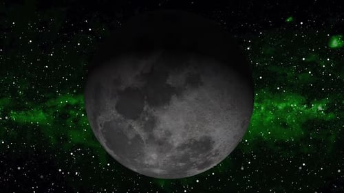 Mond, Planet, animiert