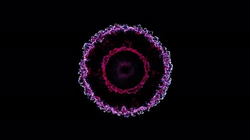 Abstract Particle Ring Energy Burst Reveal