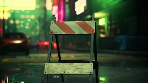 A Wooden Sign Sitting on the Side of a Road