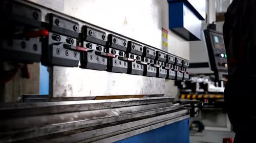 Metal Pressing Machine in Factory