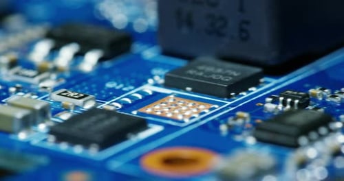 Sehr nahe Makro-Mainboard-Schaltungsgrafiken für Spiele und Gameplay. Computerschaltungen. Konzept o