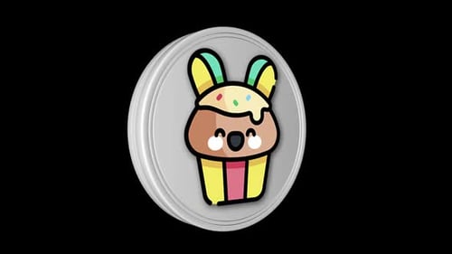 Easter Cupcake 3d Icon Animation Loop