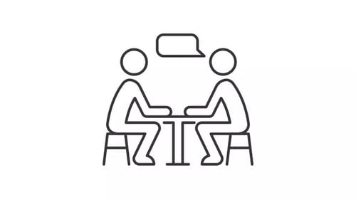 Animación de línea de conversación