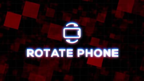 Glitch Neon Kinetic Typography Rotate Phone Animation