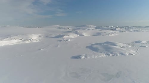 Antarctica Aerial Majestic Landscape Drone View