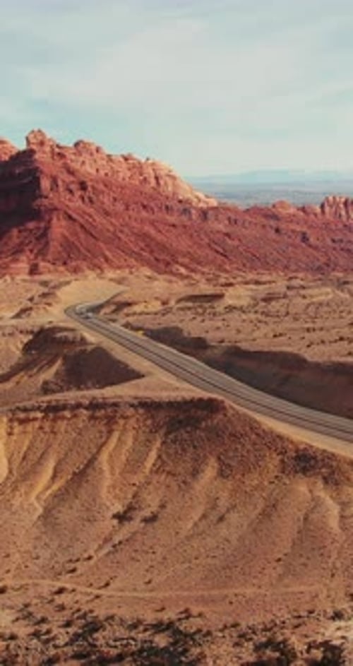 Scenic Desert Highway in Utah
