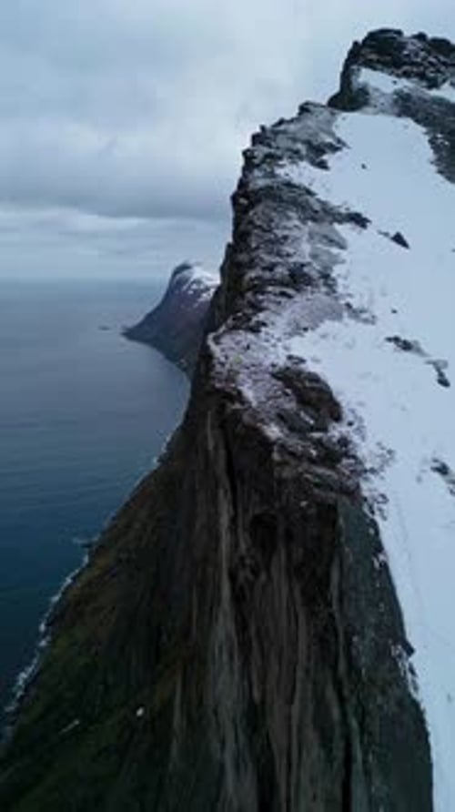 Return to edge, Segla Ridge, Norway