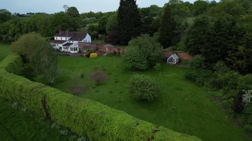 Aerial English House 4k