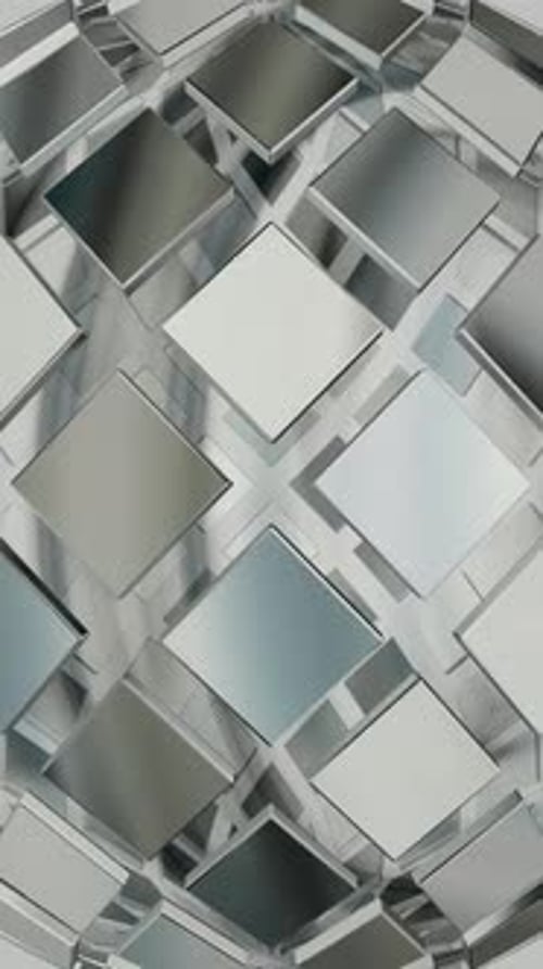 Elite Vertical Background with Silver Elements, Exclusive, Reflection, 3D Render, Unique Design