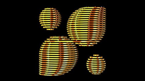 Black and Gold Figure, Alpha Channel, Looped Rotation, Exclusive, 3D Render, Unique Design