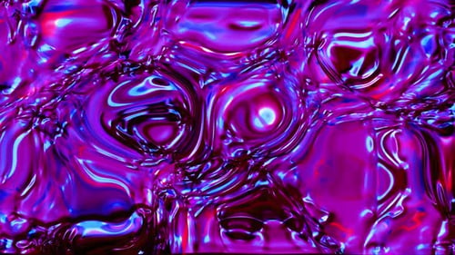 Blue Colorful Twisted liquid marble Abstract 4k Background