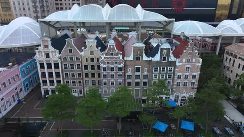 Colorful Houses In Macau Fishing Shipyard
