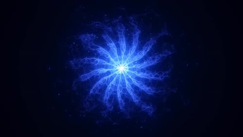 Blue Electric Energy Spiral Reveal
