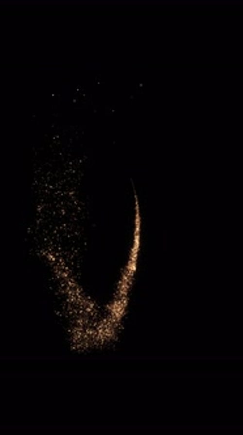 Sparkling Glitter Trail Reveal Animation