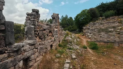 Phaselis Ancient City in Kemer of Antalya or Faselis Was a Greek and Roman City Coast Ancient Lycia