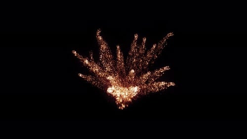 Golden Sparkle Particle Burst Reveal Animation