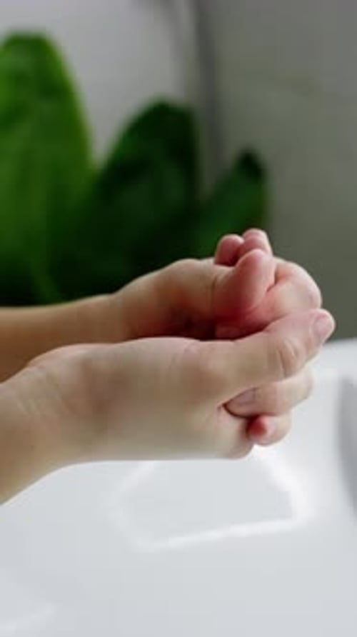 Proper handwashing technique for personal hygiene at home
