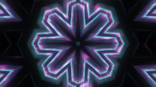 Vibrant VJ Loop Neon Abstract Background
