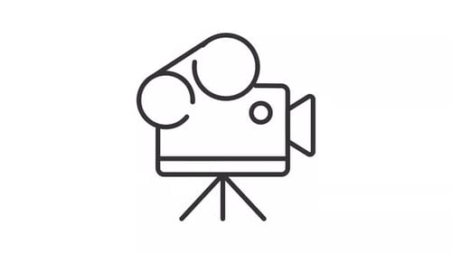 Filmando animação de linha de câmera