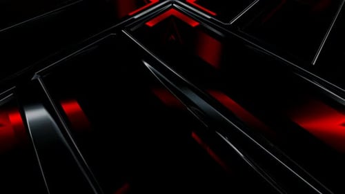 Modern Abstract Red Glowing Geometric Background Loop