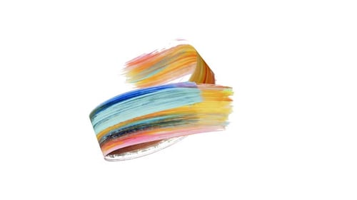 Colorful Fluid Paint Stroke Transition Reveal