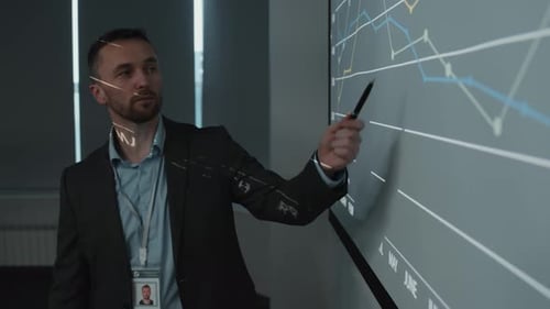 Corporate Presentation of Data Using Interactive Screen