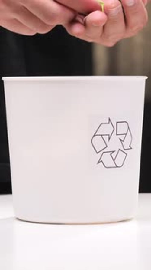 Recycling Batteries into Recycling Container