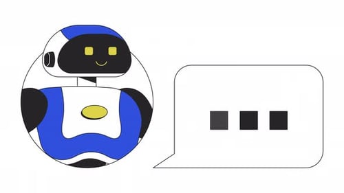 AI with Chat Bubble Animation