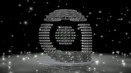 Elegant 3D Wireframe Structure Assembly Intro Animation