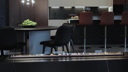 Modern Interior Design of an Apartment Room