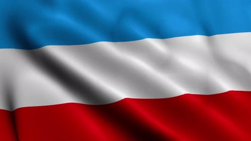 Blue White Red Striped Flag Waving Seamless Loop