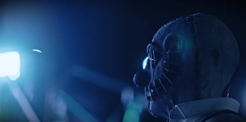 Masked Figure at Night