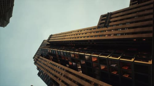 Vertical Video of Skyscrapper Against Sky