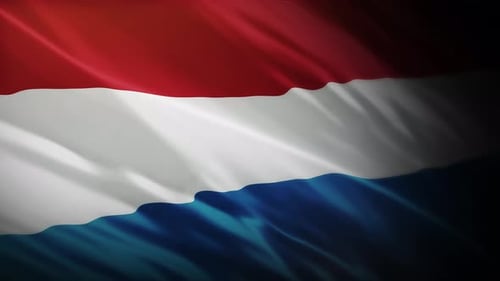 Luxembourg Flag Waving - 4K