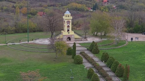 Cegar Battle Monument in Nis:Drone View of Serbian History
