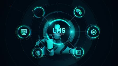 LMS Learning management system robotic touchscreen